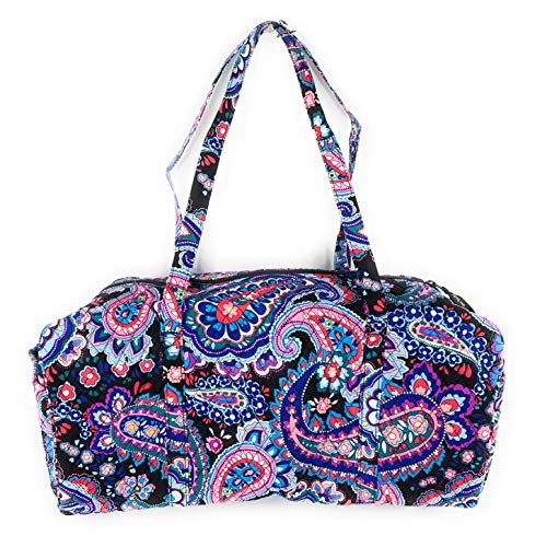 Quilted Cotton Haymarket Paisley Travel Duffel