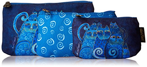 Laurel Burch Indigo Cat Cosmetic Bags