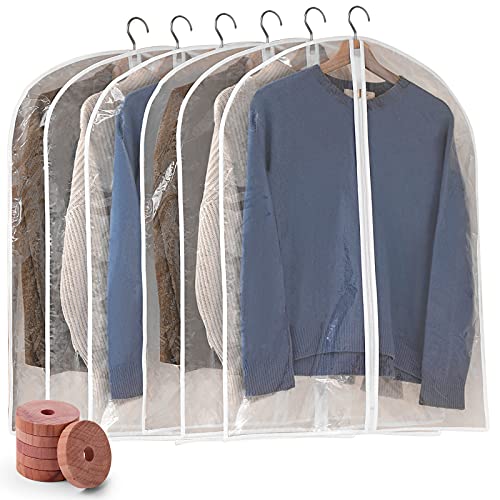 Perber Clear Garment Bags for Closet Storage and Travel