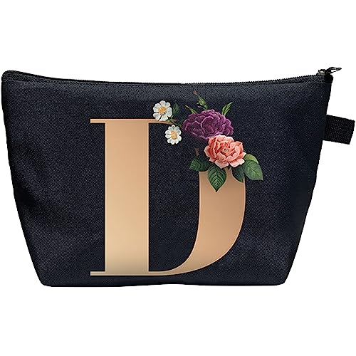 Personalized Monogram Makeup Bag: CTNUOBEE Small Letter Comestic Bag