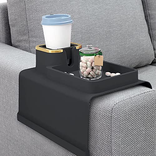 Black Couch Cup Holder Tray