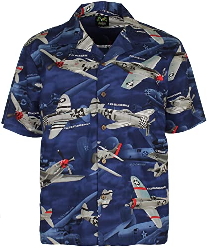 Benny's USA Fighter Planes Hawaiian Shirt for Men