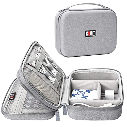 BUBM Electronic Organizer: Travel Gadget Case with Customizable Compartments