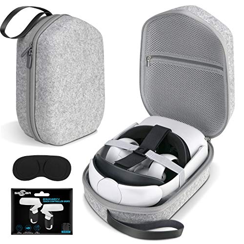 SARLAR Hard Carrying Case for Oculus Quest 2 VR Gaming Headset