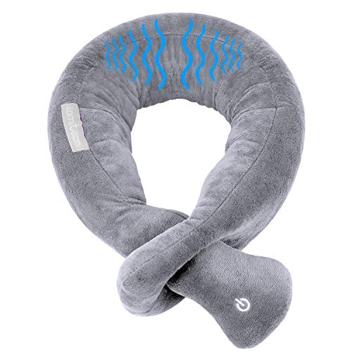 lomitech Travel Pillow with Vibration Wrap - Portable Neck Massager