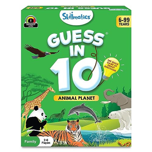 Skillmatics Card Game - Guess in 10 Animal Planet