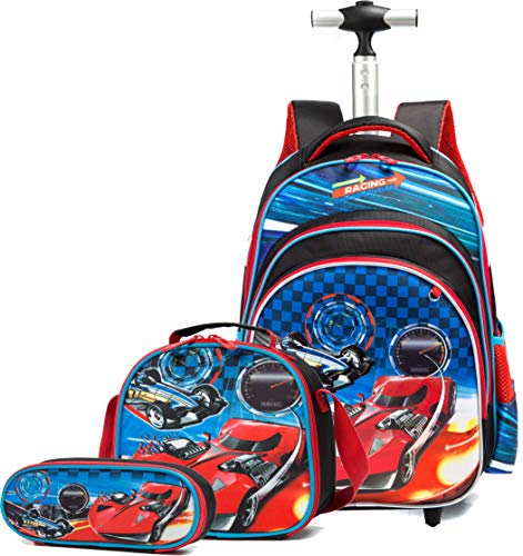 Meetbelify Rolling Backpack for Boys