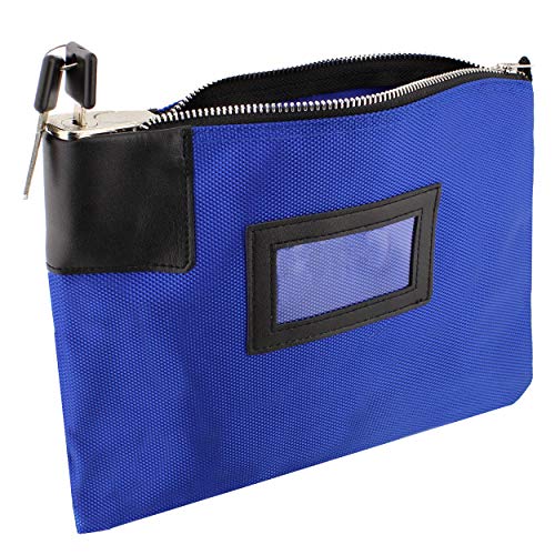 Navy Blue Locking Money Bag