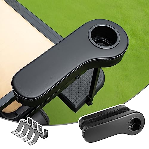 NOKINS Golf Cart Armrest with Cup Holder & Bottle Holder