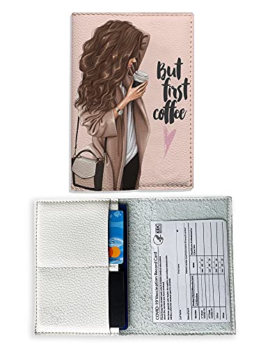 Vaccination Card Protector and Travel Passport Wallet for Women
