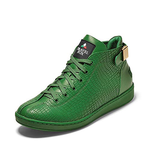 Men's Green Spider Nappa Leather High-Tops