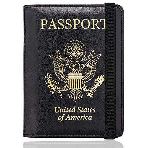 WALNEW RFID Passport Holder Cover Wallet