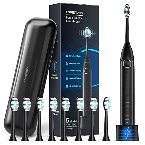 Operan Electric Toothbrush - Sonic Rechargeable Toothbrush with 5 Modes