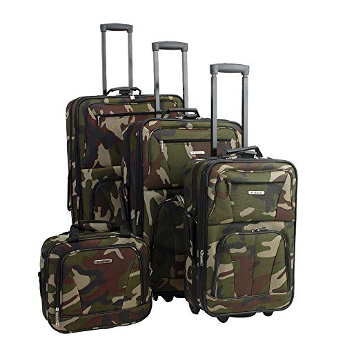 Rockland Journey Luggage Set, Camouflage, 4-Piece