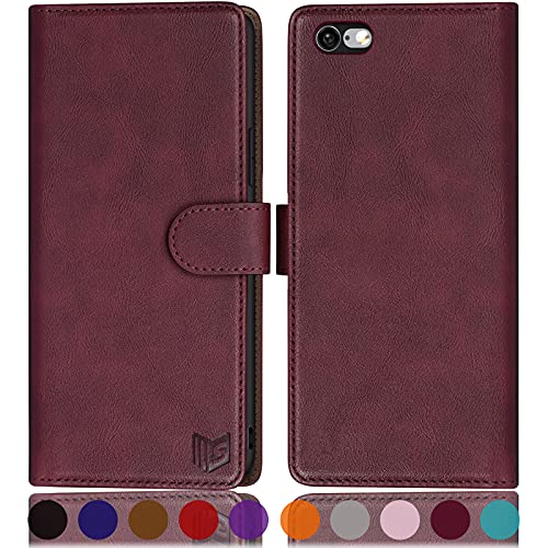 SUANPOT RFID Blocking Leather Wallet Case for iPhone 6/6S
