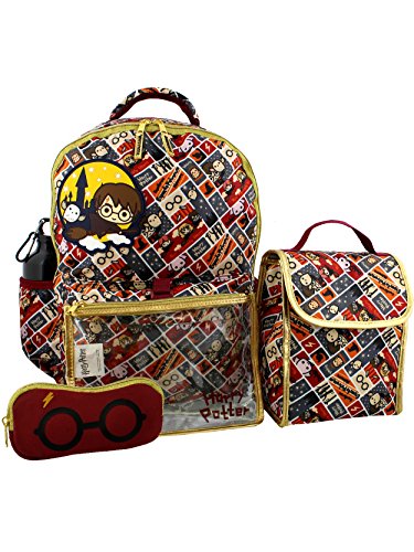 Harry Potter 5 piece Backpack and Snack Bag School Set