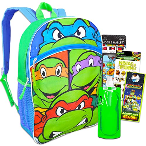 Teenage Mutant Ninja Turtles Backpack for Boys Bundle