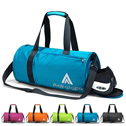 Aokelato Gym Bag - Lightweight Waterproof Weekend Bag