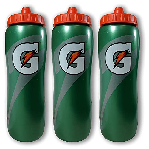 Gatorade 32 Ounce Squeeze Water Bottle, 3 Pack