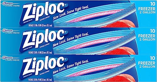 Ziploc Two Gallon Freezer Bags - 30 Pack
