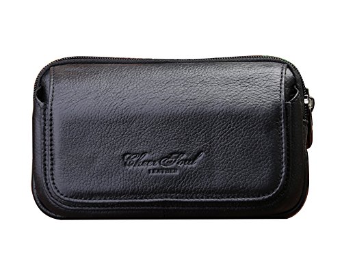 Genda 2Archer Mens Leather Belt Loops Waist Bag Wallet Phone Pouch