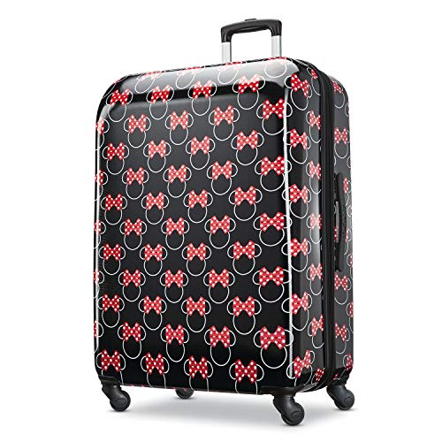Disney Hardside Luggage with Spinner Wheels, Minnie Mouse Head Bow