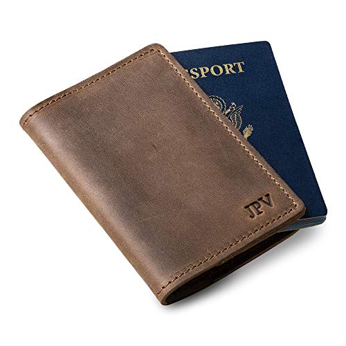 Personalized Leather Passport Cover