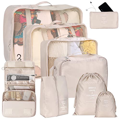 9 Set Packing Cubes for Suitcases