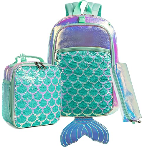 Mermaid Magic Sequin Backpack Set