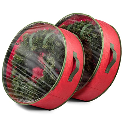 ZOBER Christmas Wreath Storage Container