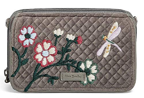 Vera Bradley RFID Crossbody in Wolf Gray Velvet
