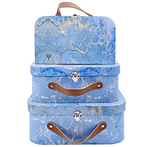 Set of 3 Decorative Storage Boxes with Lids