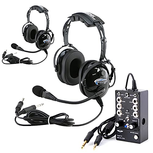 Rugged Aviation Student Pilot Headsets - 2 Pack with Intercom