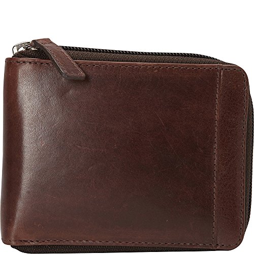 Mancini RFID Zippered Wallet: Stylish and Secure Travel Accessory