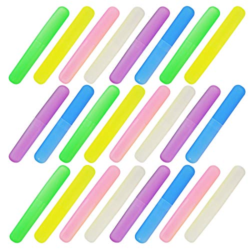 Bskifnn 24PCS Toothbrush Case - Portable and Dust-proof