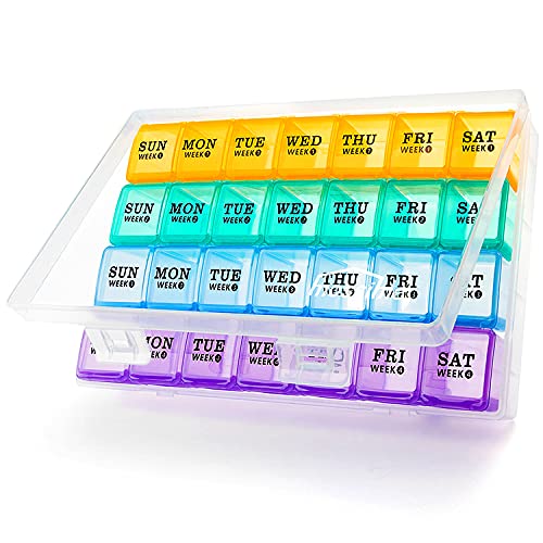 XL Monthly Pill Organizer 4 Weeks