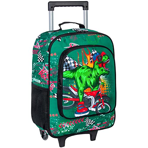 Kids Dinosaur Rolling Suitcase for Travel