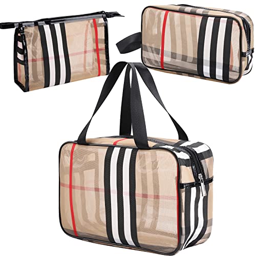 GOLIKEE Makeup Bags - Stripes Cosmetic Bag Set