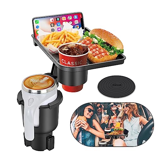 2 in 1 Car Cup Holder Tray for Traveling