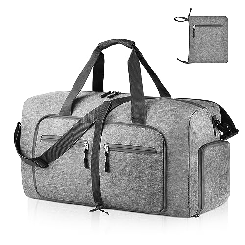 65L Packable Duffle Bag with Shoes Compartment
