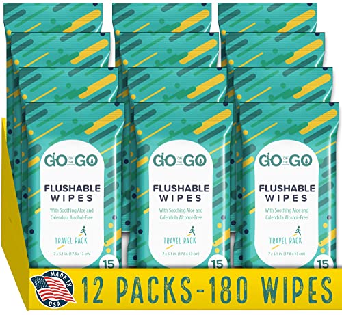 Go on the Go Flushable Wet Wipes