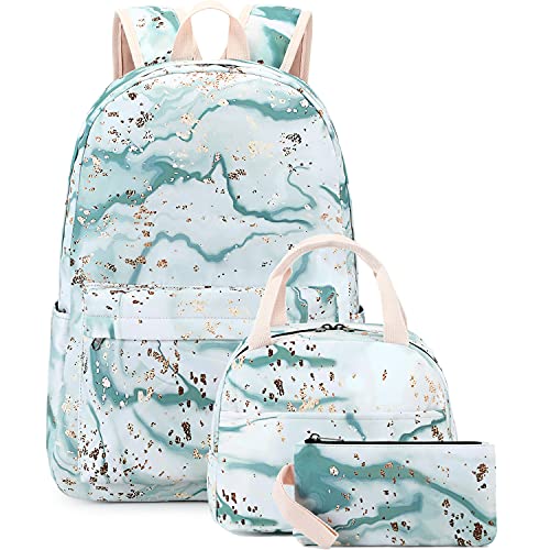 Bluboon Teen Girls School Backpack Set with Lunch Box
