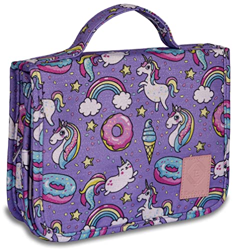 Rainbow Unicorn Toiletry Bag for Girls and Kids