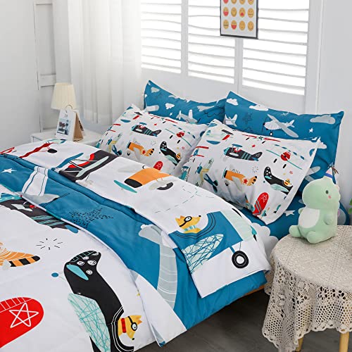 Yasida Airplane Comforter Set for Boys and Girls