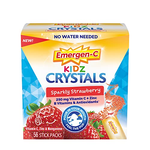 Emergen-C Kidz Crystals, On-The-Go Immune Support Supplement - 56 Stick Packs