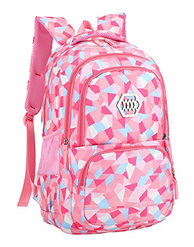 Geometric Girls Backpacks for School Kids