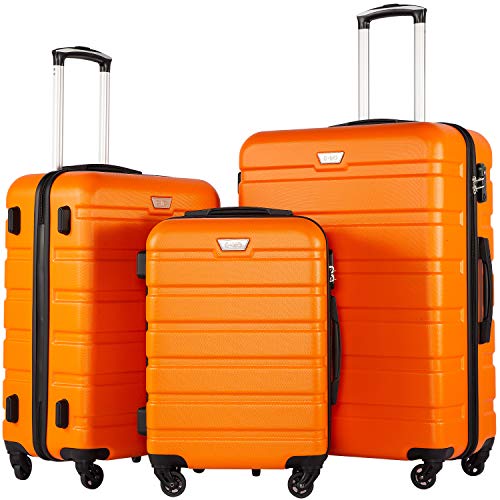 Coolife Luggage 3 Piece Set Suitcase Spinner