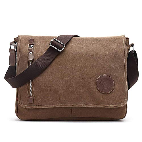 Canvas Messenger Bag for Men and Women