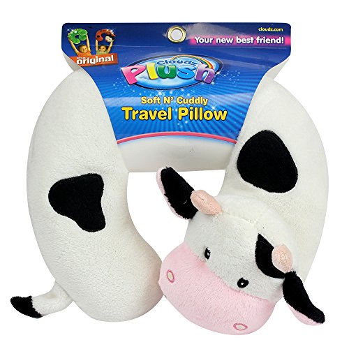 Cloudz Kids Plush Animal Neck Pillow - Cow