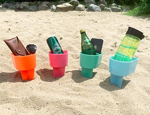 Home Queen Beach Cup Holder with Pocket